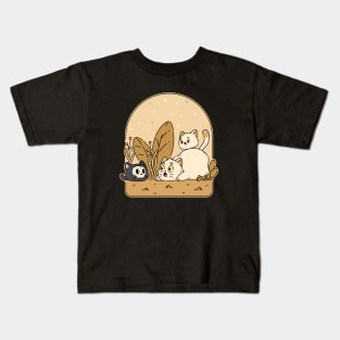 The Garden Spooky Cat | Yellow Kids T-Shirt